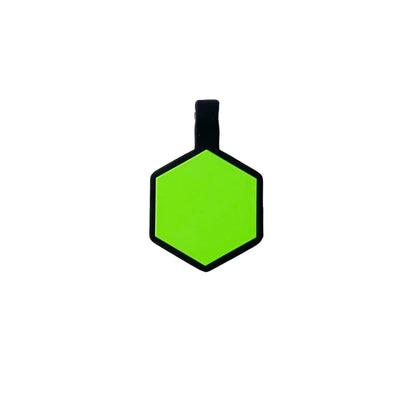 Plaquita de goma Hexagono