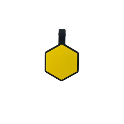 Plaquita de goma Hexagono