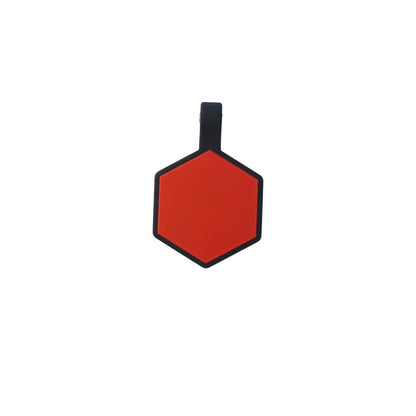 Plaquita de goma Hexagono