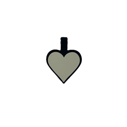Plaquita de goma Corazón